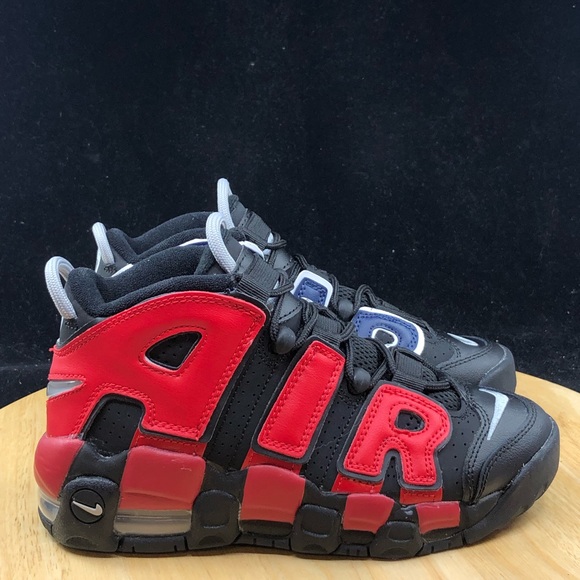 Nike Air More Uptempo 96 (GS) Shoes DM0017-001 Black/Red/Blue multiple sizes - Picture 5 of 9